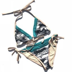 EUC VICTORIAS SECRET BIKINI TIE SIDE